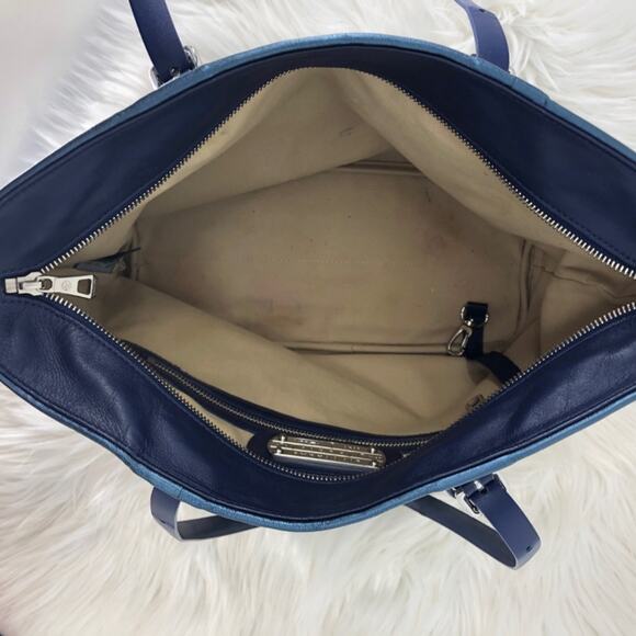 Longchamp Lm Cuir Lagoon Zipper Tote Shoulder Bag - Picture 9 of 13